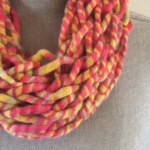 Tutti frutti Handmade arm knit infinity scarf